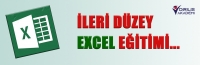 Uzmanlık Seviye Excel eğitimi